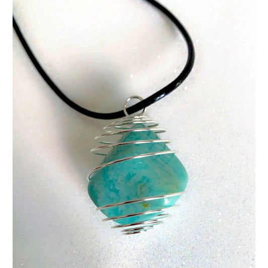 Amazonite Infused Necklace