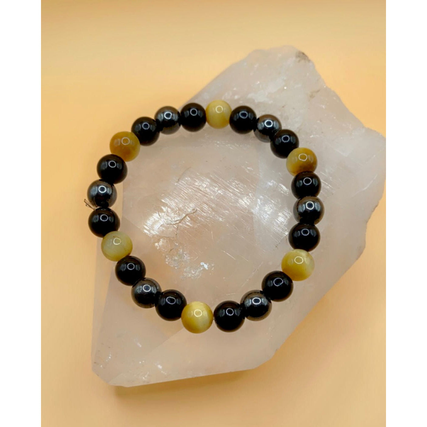 Hematite and Tiger's Eye Bracelet