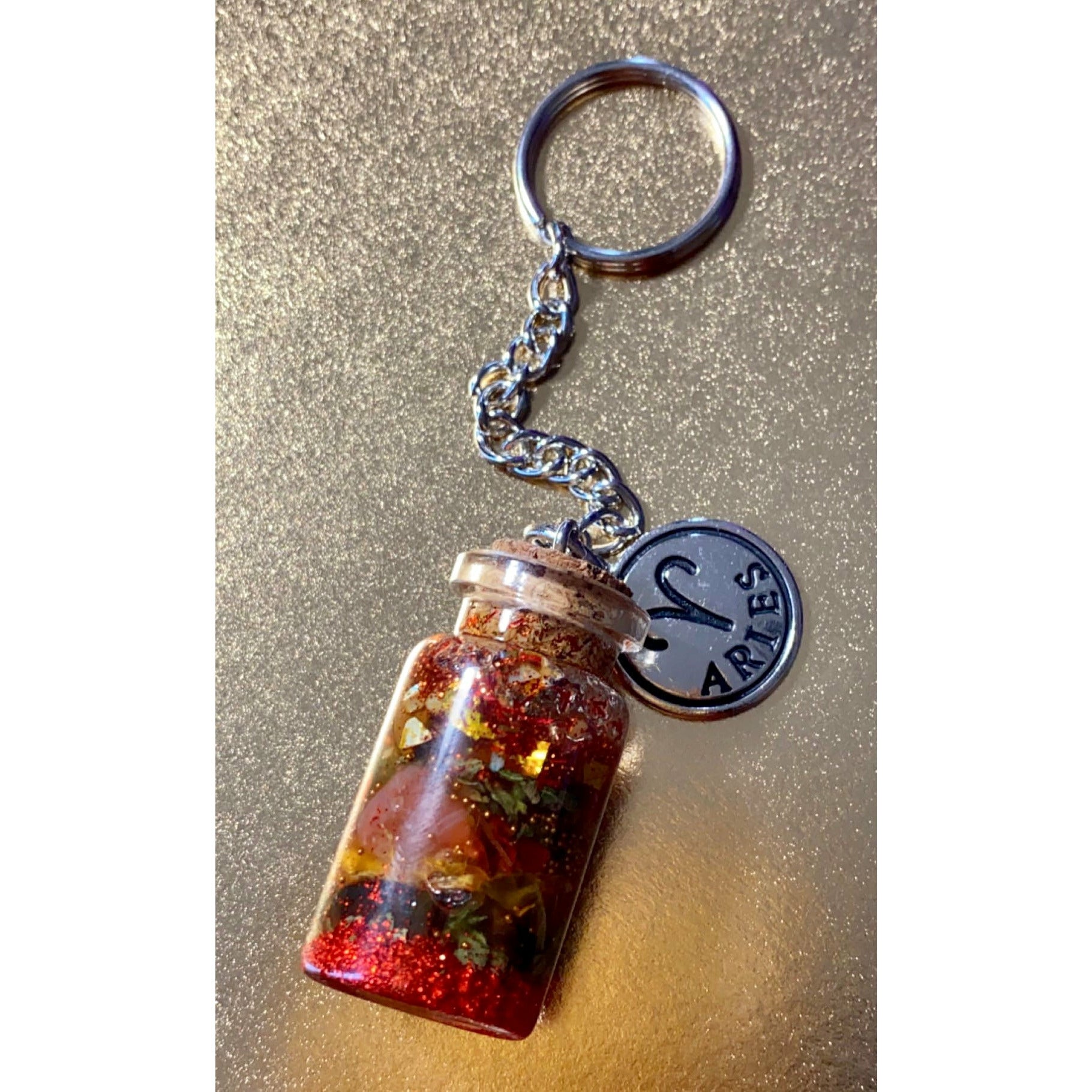 Aries Honey Jar Keychain - Indigo Sols