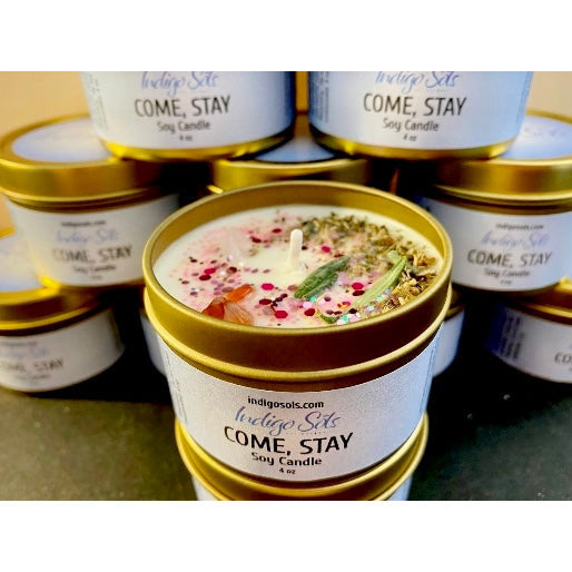 “Come, Stay” Love  Intention Candle