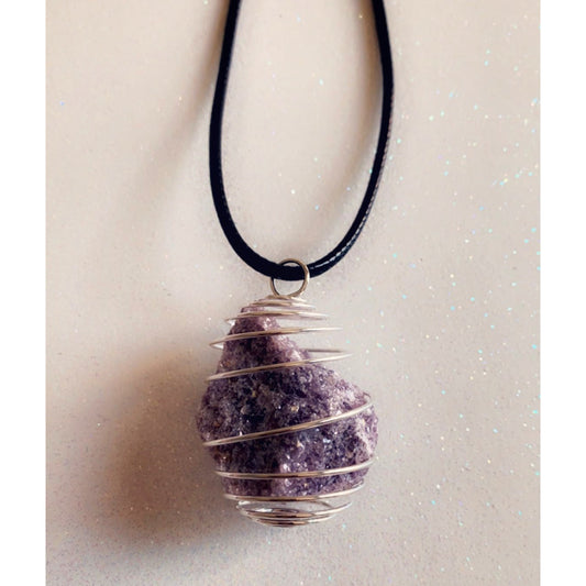 Lepidolite Infused Necklace